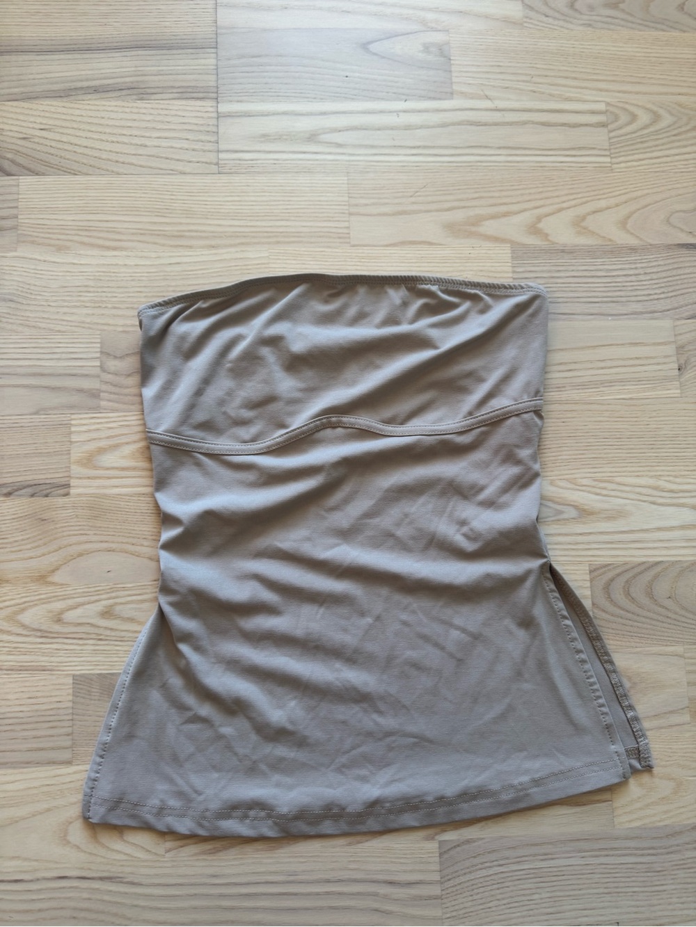 Strapless Tube Top with Side Slits - 3 diff colors